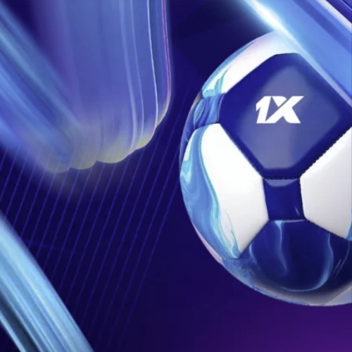 Football in motion on a blue-purple background — England. Premier League 2026