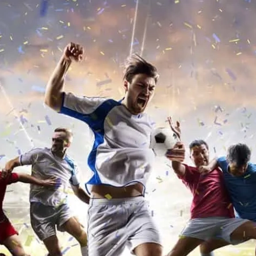 Ligue des nations de l'UEFA 2026 — célébration d'une victoire
