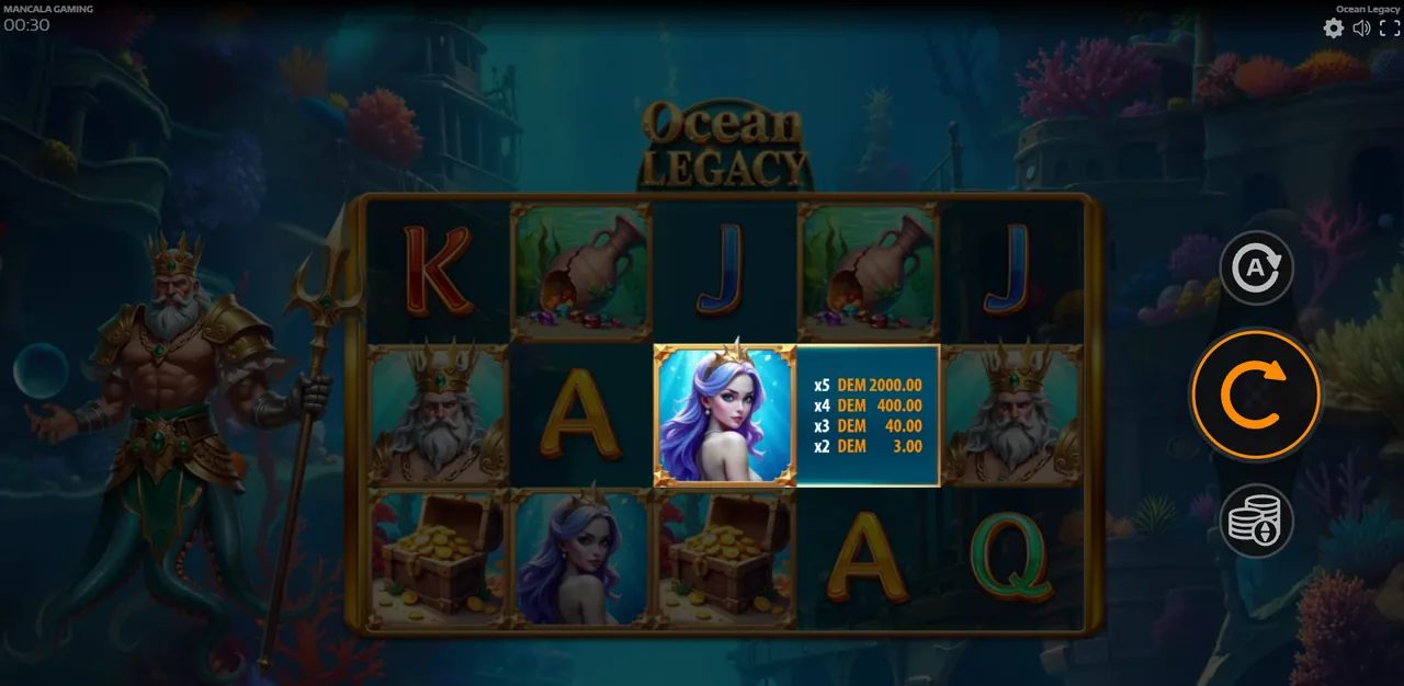 Ocean Legacy - écran de jeu