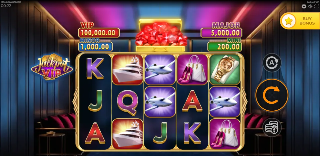 Jackpot VIP - game screen