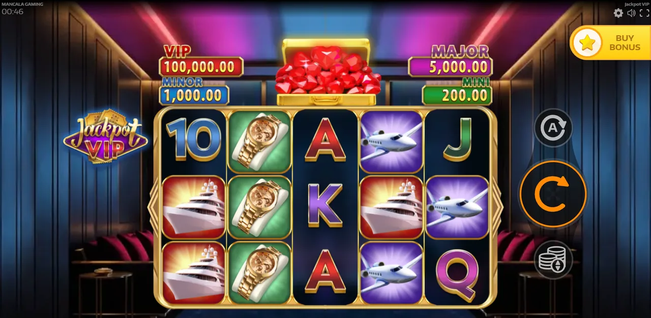 Jackpot VIP - grid during play