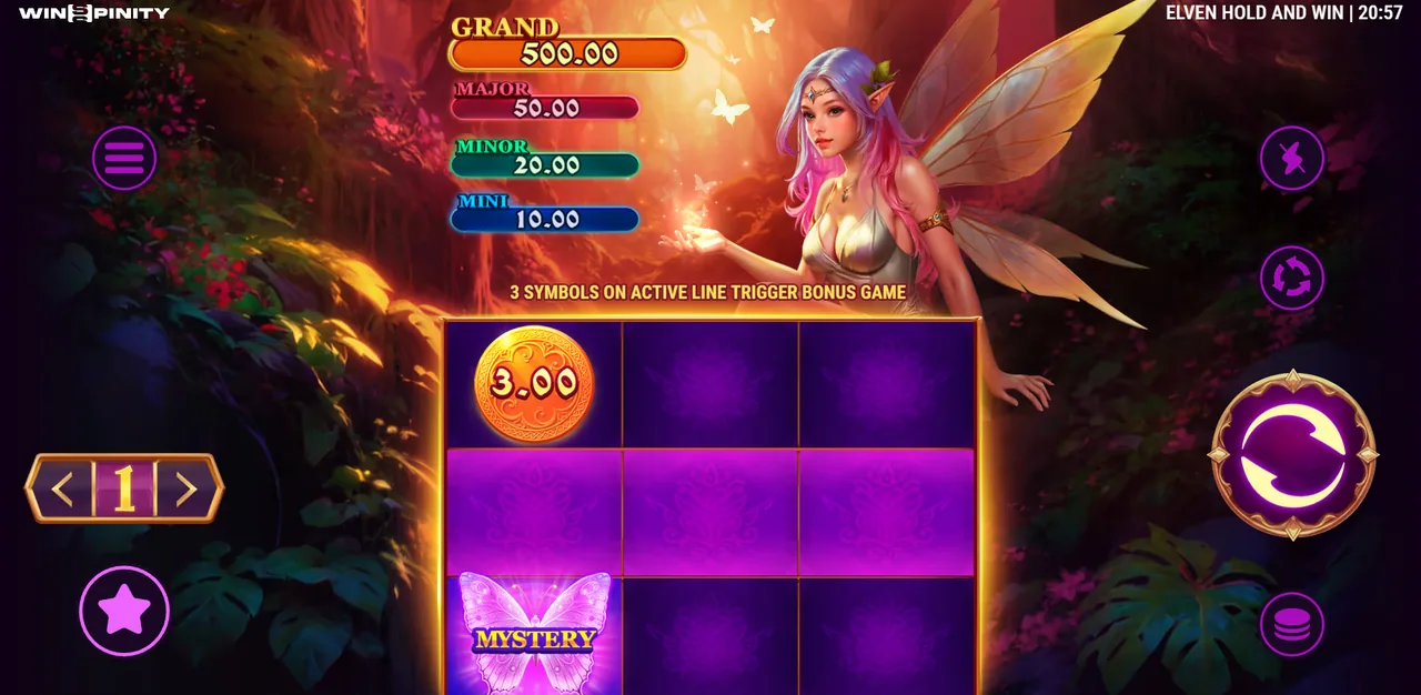 Elven Hold and Win - reels after a spin