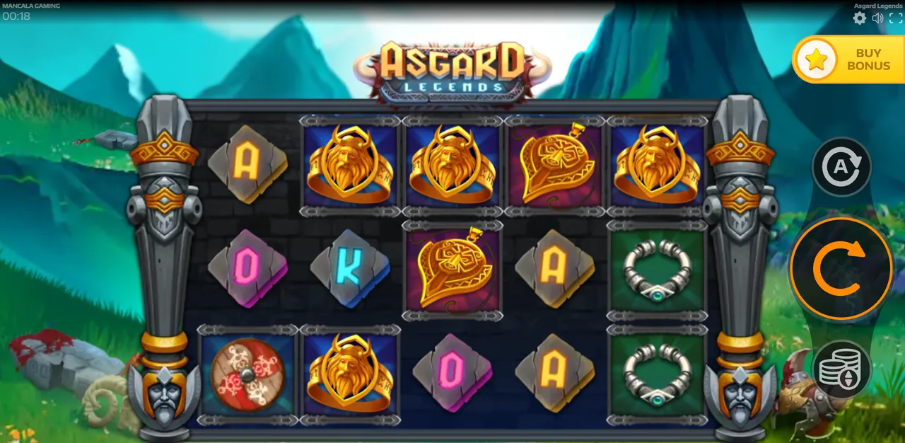 Asgard Legends - game screen