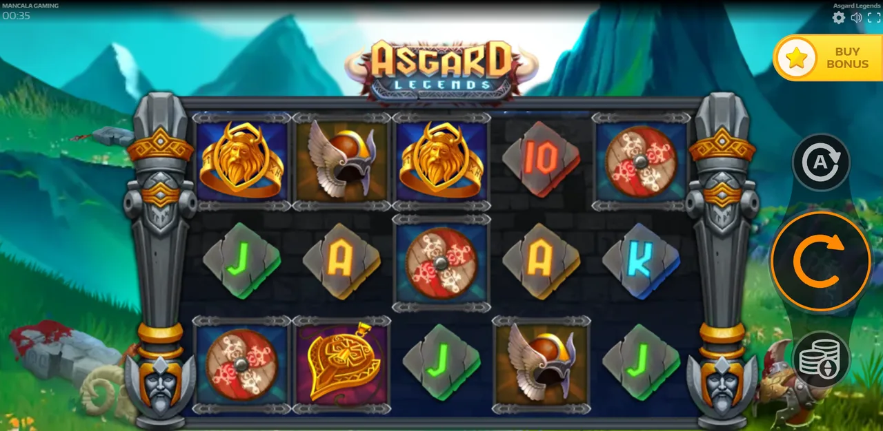 Asgard Legends - reels after a spin