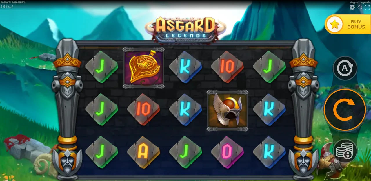 Asgard Legends - grid during play