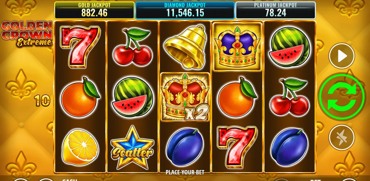 Golden Crown Extreme - game screen