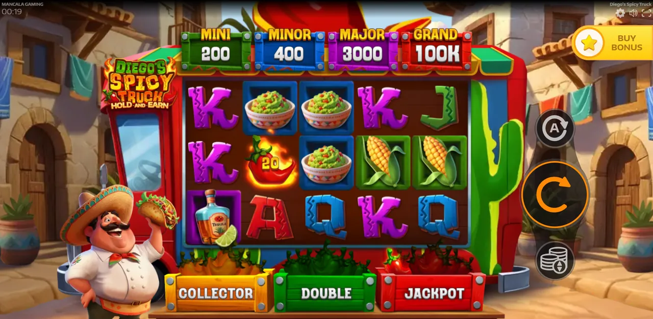 Diego's Spicy Truck Hold and Earn - الشبكة أثناء اللعب