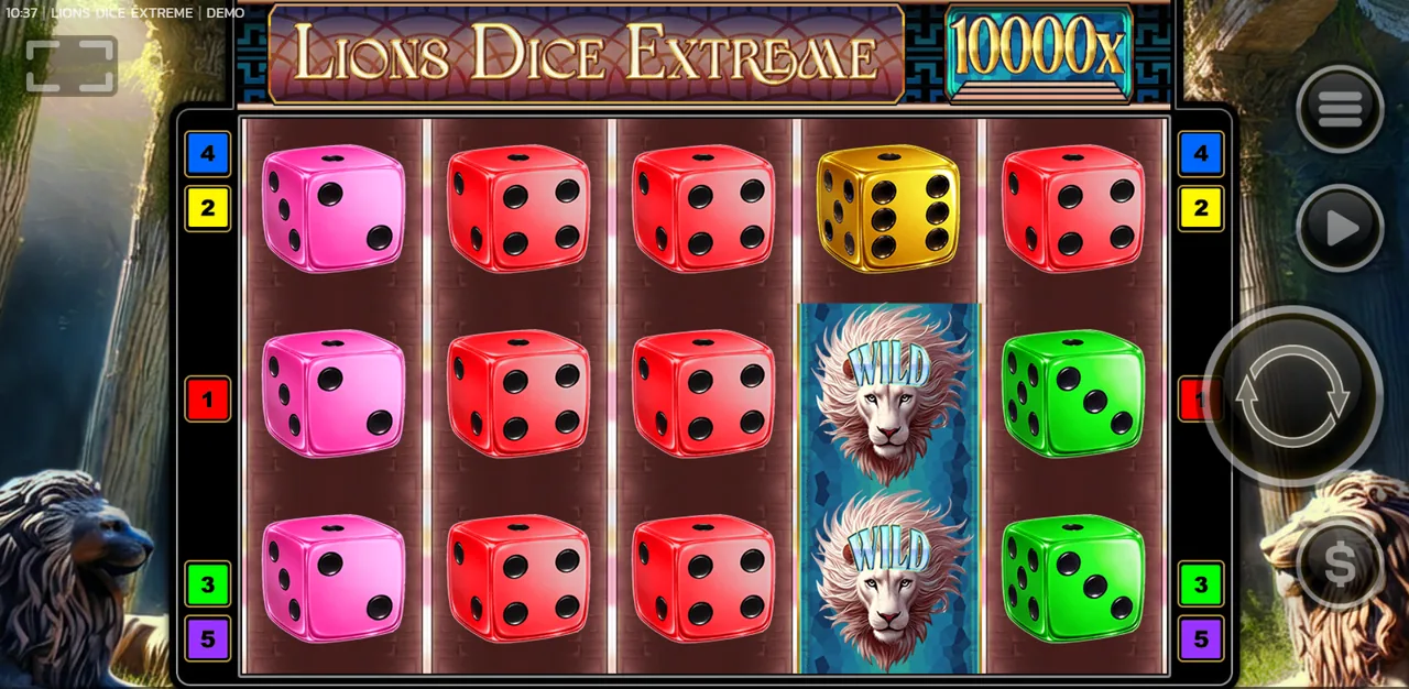 Lions Dice Extreme - rouleaux après un tour