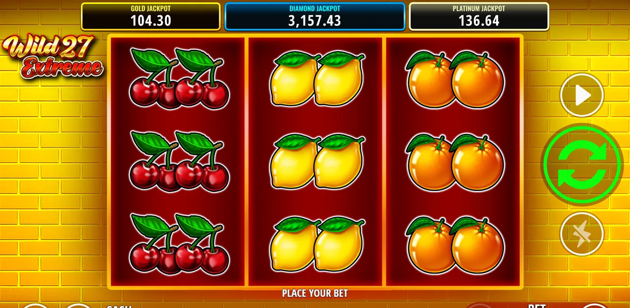 Wild 27 Extreme - écran de jeu
