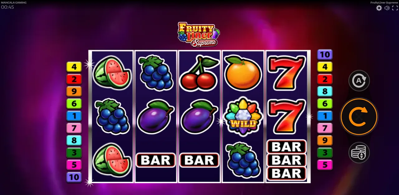 Fruityliner Supreme - grid during play