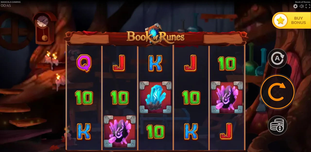 Book of Runes - écran de jeu