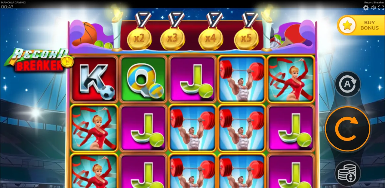 Record Breaker - grid during play
