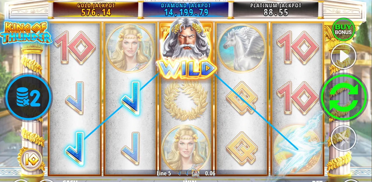 King Of Thunder - الشبكة أثناء اللعب