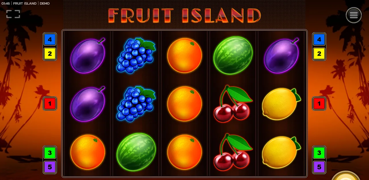 Fruit Island - reels after a spin