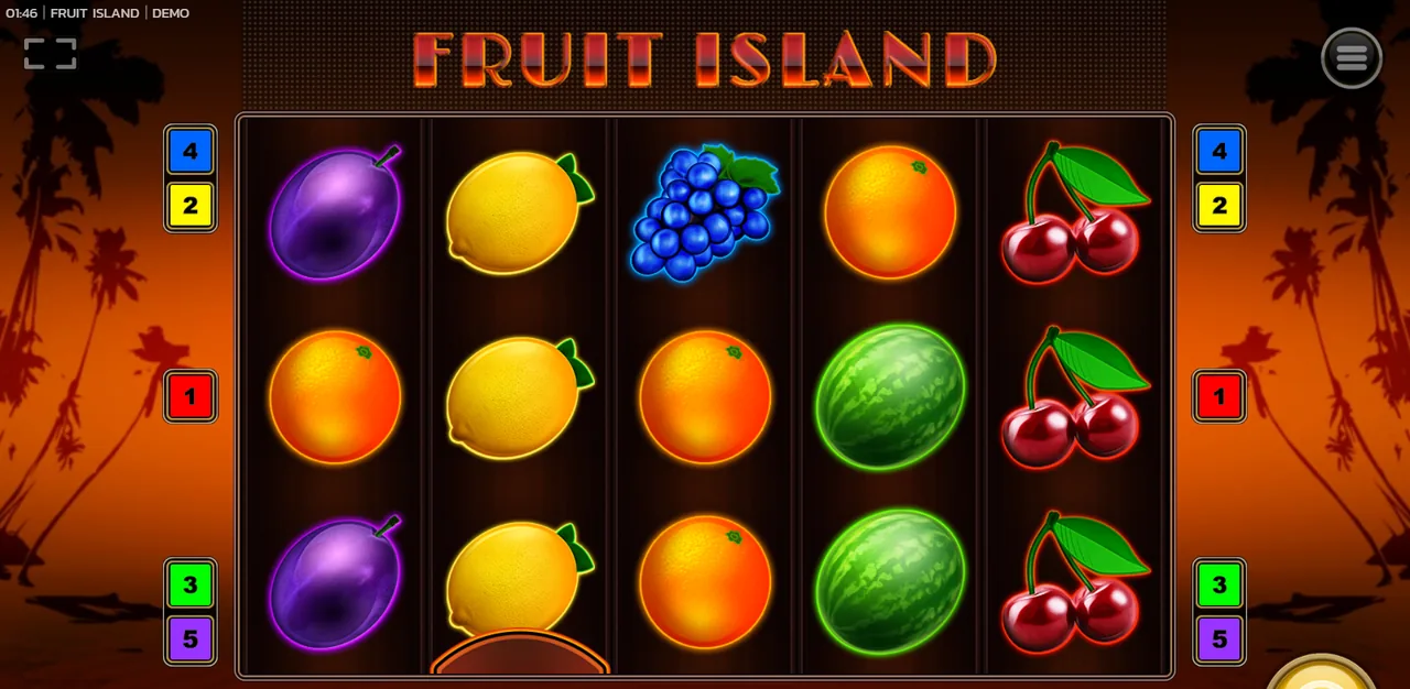 Fruit Island - grid during play