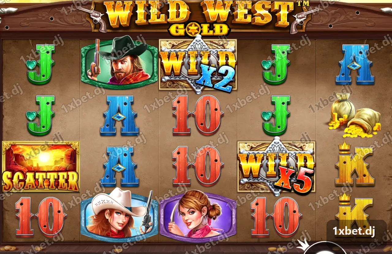 Wild West Gold™ - grille en cours de partie