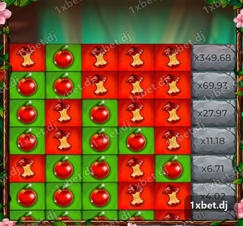 Apple Of Fortune - Toutes les cases retournées en fin de partie