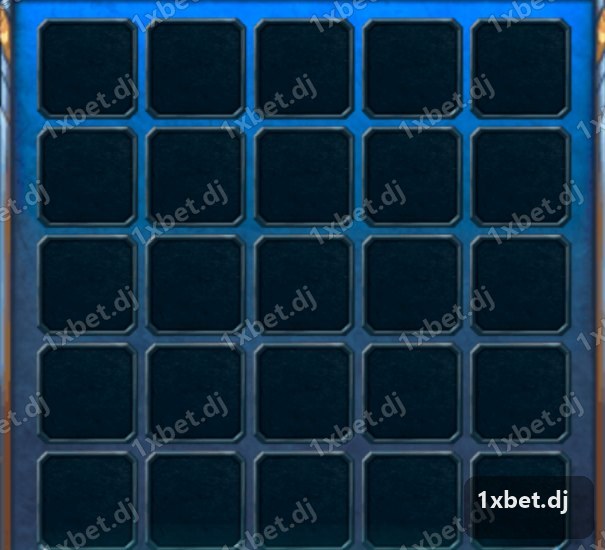Gems & Mines - Grille de 25 cases avant le premier choix