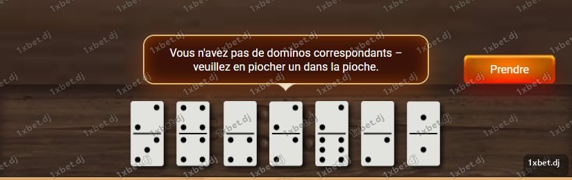 Dominoes - Seven tiles in hand, nothing matches yet