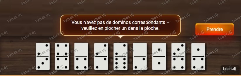 Dominoes - Drawing a tile from the stock