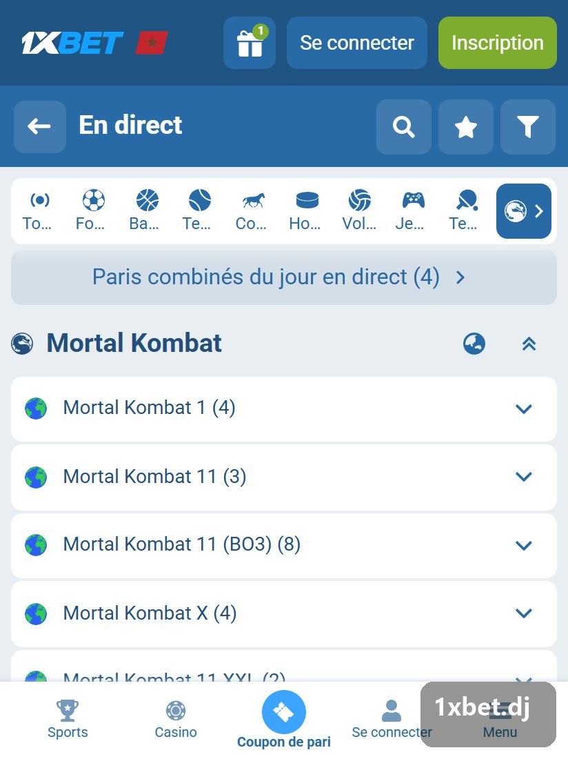 Mortal Kombat 2026 - قائمة مجموعات Mortal Kombat المباشرة